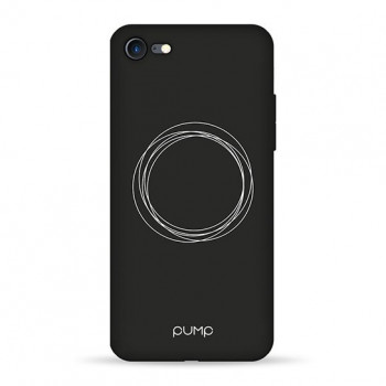Чохол Pump Silicone Minimalistic Case for iPhone 8/7 Circles on Dark #