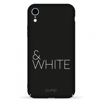 Чехол Pump Tender Touch Case for iPhone XR Black&White #