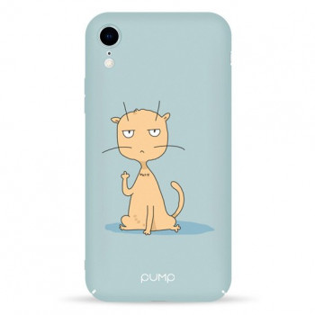 Чохол Pump Tender Touch Case for iPhone XR Cat Fuck #