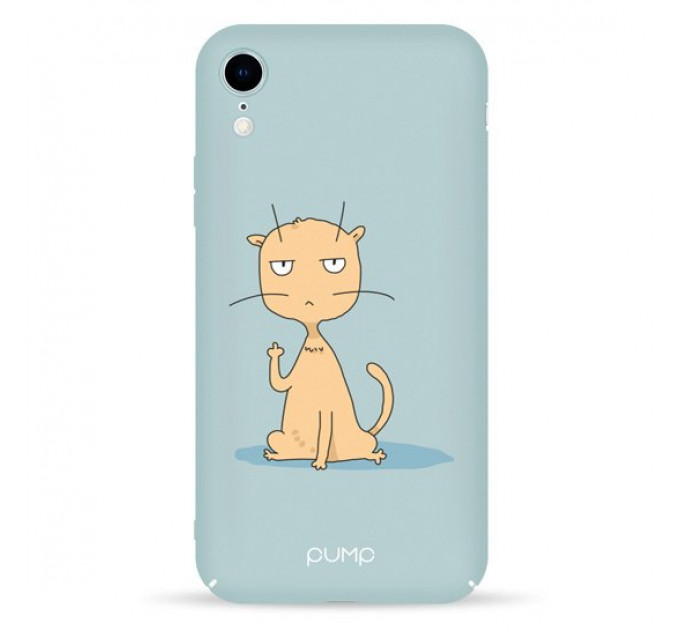 Чехол Pump Tender Touch Case for iPhone XR Cat Fuck #