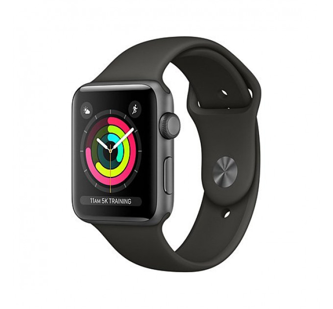 Смарт Годинник Apple Watch Series 3 38mm Space Gray Aluminum Case with Gray Sport Band