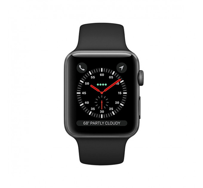 Смарт Часы Apple Watch Series 3 + LTE 38mm Space Gray Aluminum Case with Black Sport Band
