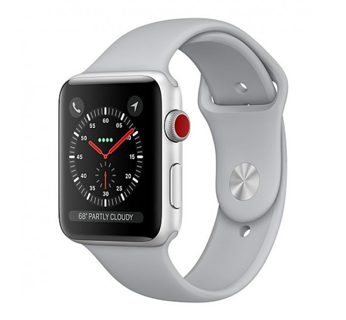Смарт Часы Apple Watch Series 3 + LTE 42mm Silver Aluminum Case with Fog Sport Band
