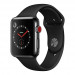 Смарт Часы Apple Watch Series 3 + LTE 42mm Space Black Stainless Steel Case with Black Sport Band
