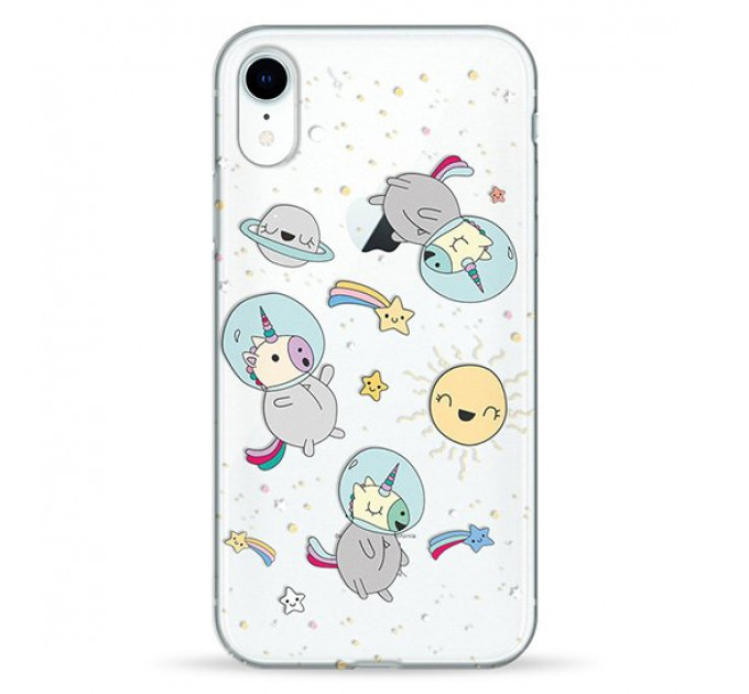 Чохол Pump Transparency Case for iPhone XR Space Unicorns #