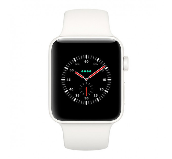 Смарт Годинник Apple Watch Series 3 Edition + LTE 42mm White Ceramic Case with Soft White/Pebble Sport
