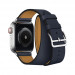 Смарт-годинник Apple Watch Hermes Series 4 + LTE 40mm Stainless Steel Case with Bleu Indigo Swift Leather Double Tour