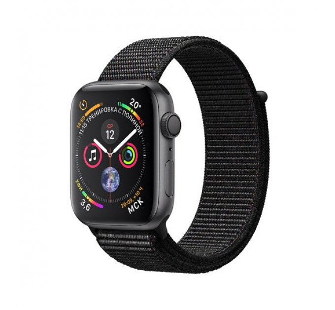 Смарт-годинник Apple Watch Series 4 40mm Space Gray (Темно-сірий) Aluminum Case with Black Sport Loop