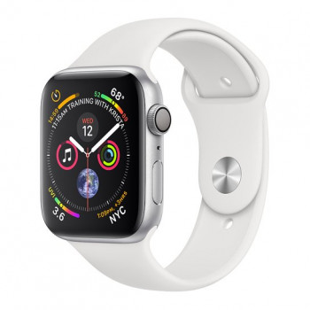 Смарт-часы Apple Watch Series 4 44mm Silver (Серебристый) Aluminum Case with White Sport Band