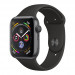 Смарт-годинник Apple Watch Series 4 44mm Space Gray (Темно-сірий) Aluminum Case with Black Sport Band