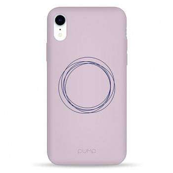 Чохол Pump Silicone Minimalistic Case for iPhone XR Circles on Light #