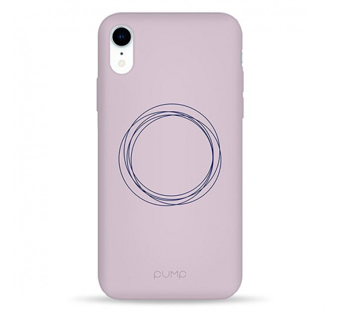 Чехол Pump Silicone Minimalistic Case for iPhone XR Circles on Light #