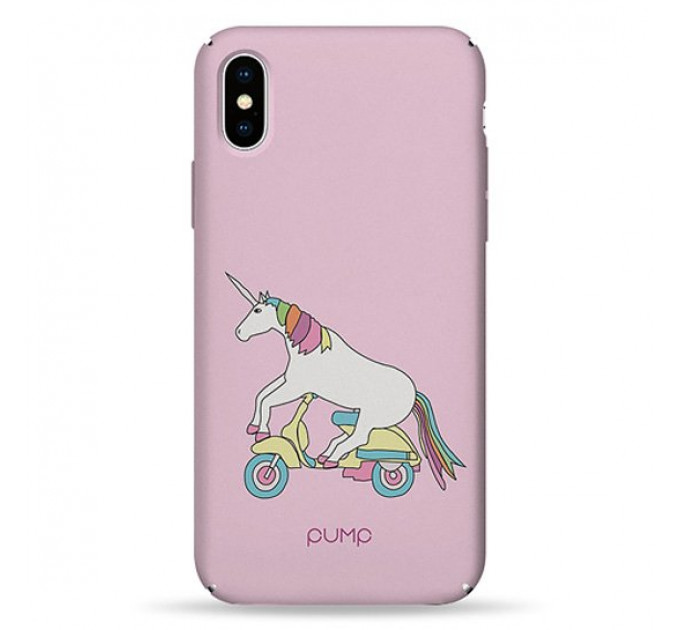 Чехол Pump Tender Touch Case for iPhone X/XS Unicorn Biker #
