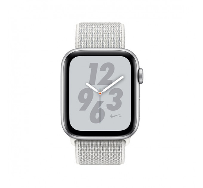 Смарт-годинник Apple Watch Series 4 Nike + 40mm Silver (Сріблястий) Aluminum Case with Summit White Sport Loop