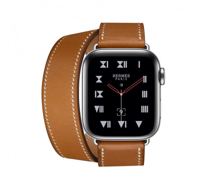 Смарт-часы Apple Watch Hermes Series 4 + LTE 40mm Stainless Steel Case with Bareni Leather Tour Band