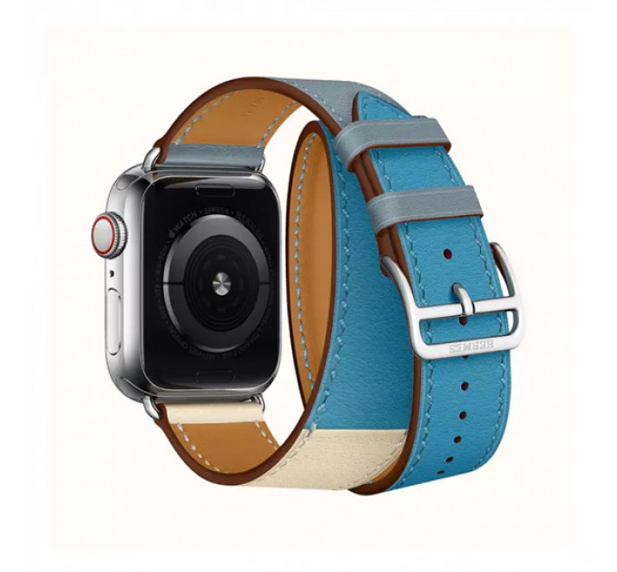 Смарт-годинник Apple Watch Hermes Series 4 + LTE 40mm Stainless Steel Blue Lin/Craie/Bleu du Nord Swift