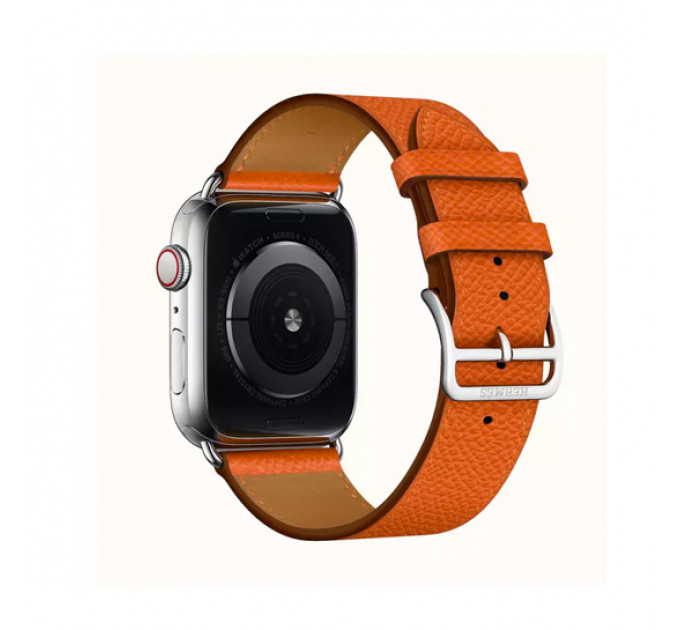 Смарт-часы Apple Watch Hermes Series 4 + LTE 40mm Stainless Steel Feu Epsom Leather Single Tour