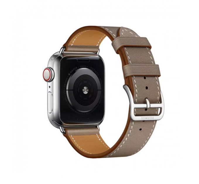 Смарт-часы Apple Watch Hermes Series 4 + LTE 40mm Stainless Steel Etoupe Swift Leather Single Tour