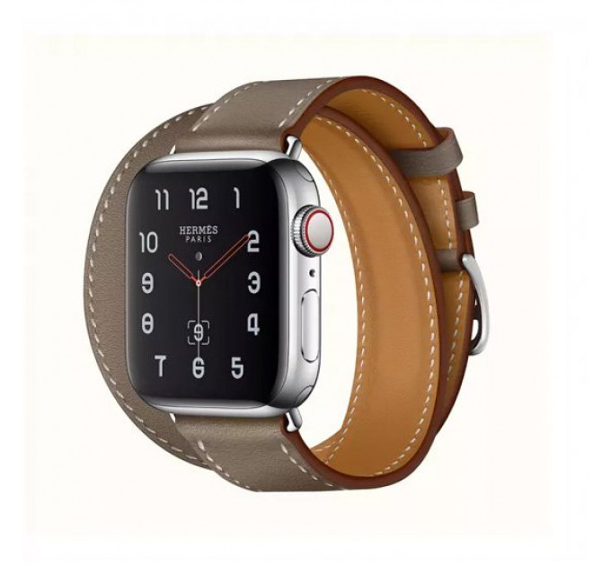 Смарт-часы Apple Watch Hermes Series 4 + LTE 40mm Stainless Steel Feu Epsom Leather Double Tour