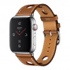Смарт-годинник Apple Watch Hermes Series 4 + LTE 44mm Stainless Steel Case with Leather Single Tour Band