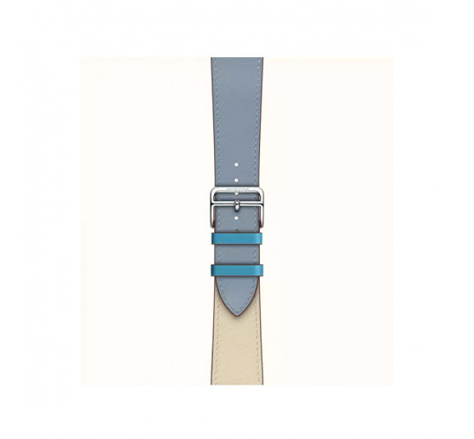Смарт-часы Apple Watch Hermes Series 4 + LTE 44mm Stainless Steel Bleu Lin/Craie/Bleu du Nord Swift