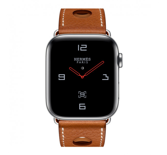 Смарт-годинник Apple Watch Hermes Series 4 + LTE 44mm Stainless Steel Case with Leather Single Tour Band