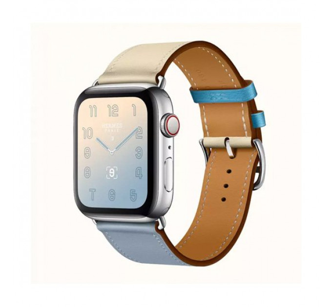 Смарт-годинник Apple Watch Hermes Series 4 + LTE 44mm Stainless Steel Bleu Lin/Craie/Bleu du Nord Swift