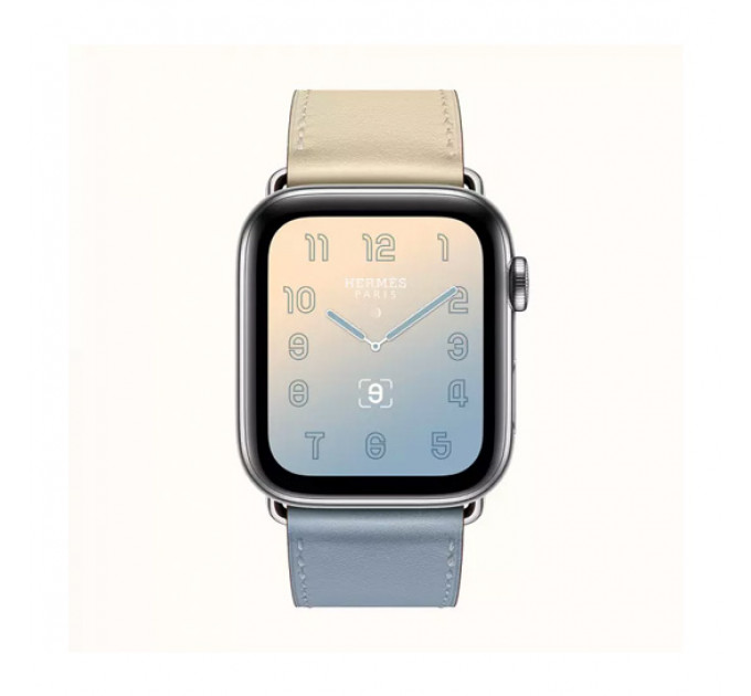 Смарт-годинник Apple Watch Hermes Series 4 + LTE 44mm Stainless Steel Bleu Lin/Craie/Bleu du Nord Swift