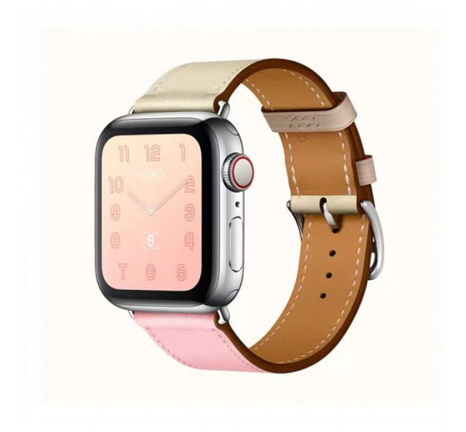 Смарт-часы Apple Watch Hermes Series 4+LTE 40mm Stainless Steel Rose Sakura/Craie/Argile Single Tour