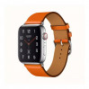 Смарт-часы Apple Watch Hermes Series 4 + LTE 44mm Stainless Steel Feu Epsom Leather Single Tour