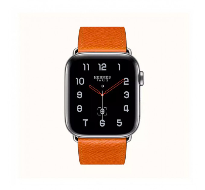 Смарт-годинник Apple Watch Hermes Series 4 + LTE 44mm Stainless Steel Feu Epsom Leather Single Tour
