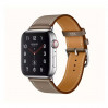 Смарт-часы Apple Watch Hermes Series 4 + LTE 44mm Stainless Steel Etoupe Swift Leather Single Tour