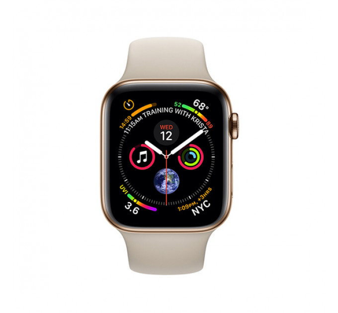 Смарт-часы Apple Watch Series 4 + LTE 40mm Gold (Золотой) Stainless Steel with Stone Sport Band