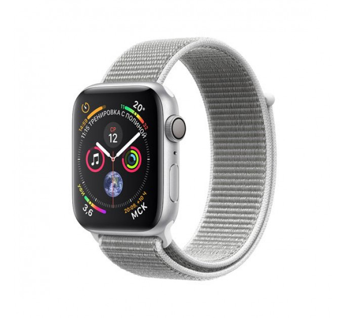 Смарт-годинник Apple Watch Series 4 + LTE 40mm Silver (Сріблястий) Aluminum Case with Seashell Sport Loop