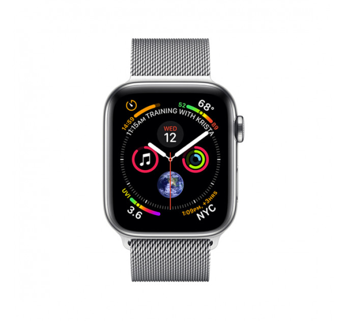 Смарт-часы Apple Watch Series 4 + LTE 40mm Stainless Steel Case with Milanese Loop