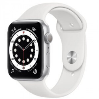 Смарт-часы Apple Watch Series 6 GPS 44mm Silver Aluminium  Sport Band (M00D3)