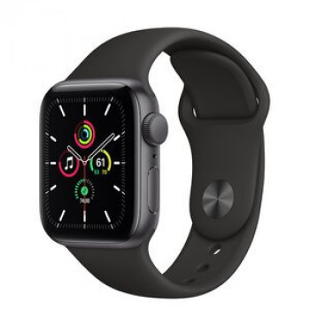 Смарт-часы Apple Watch SE GPS 40mm Space Gray Aluminum Case with Black Sport Band (MYDP2)