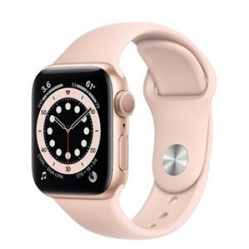 Смарт-годинник Apple Watch Series 6 GPS 40mm Gold Aluminium Case with Pink Sand Sport Band (MG123)