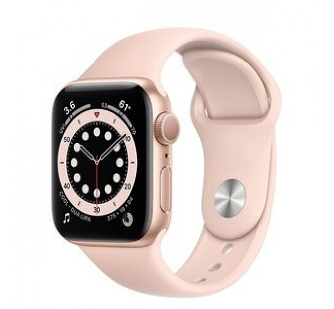 Смарт-часы Apple Watch Series 6 GPS 40mm Gold Aluminium Case with Pink Sand Sport Band (MG123)